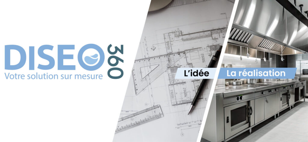Plans d’aménagement et cuisine professionnelle sur mesure pour projets CHR au Maroc.
